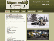 Tablet Screenshot of carolinamountaingrading.com